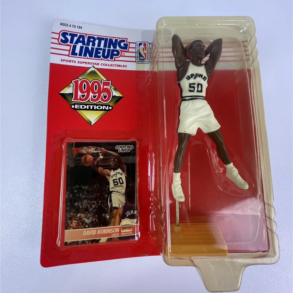 Starting Lineup 1995 David Robinson San Antonio Spurs Figure Hall Of Fame 50